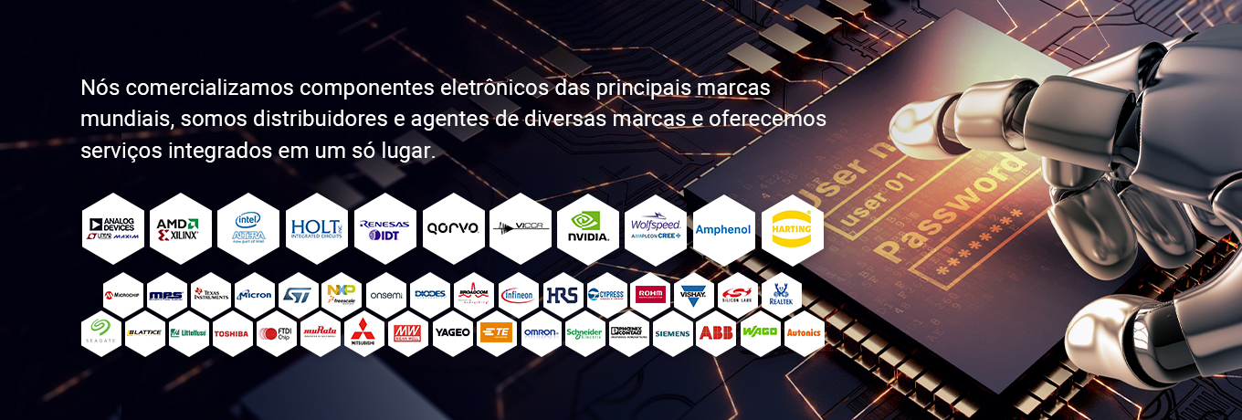 Distribuidor das principais marcas de componentes eletrônicos